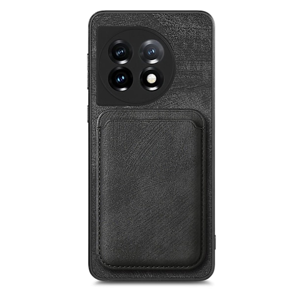 Påskrabatt! Högkvalitativ Magnetisk Kortficka Telefonfodral För OnePlus 12 5G[HK] Black