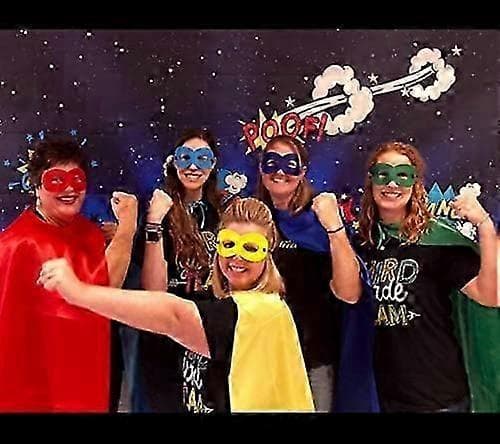 Superheltekapper og masker til voksne - Halloween kostumer Voksenkappe Superheltefest Kapper-lingling} blue