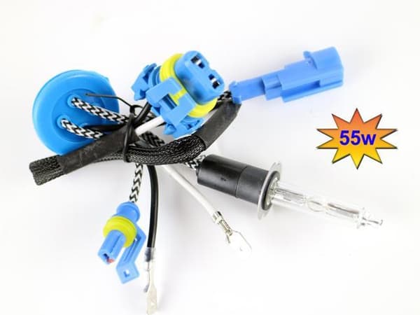 55W H3 6000K Xenon Forlygter (3-pak, HID, Multi-farve) MultiColor H3 6000k