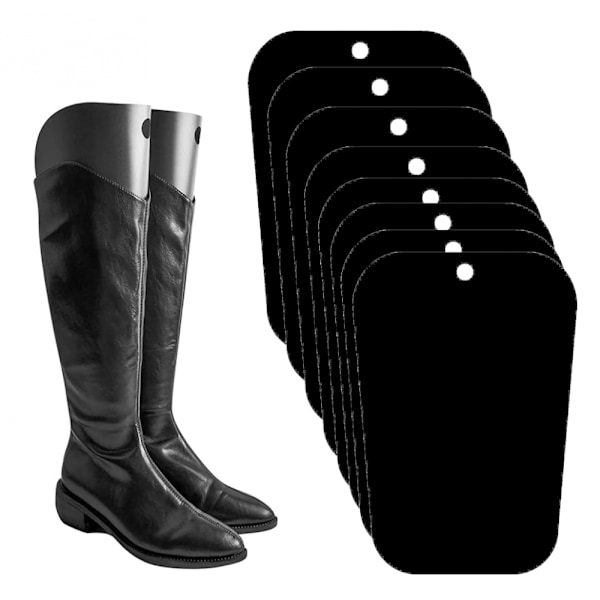 (Black) 8-piece pack - Boot shapers - Classic boot shapers - Maintains boot quality - Boot stuffing - Plastic - One size fits all