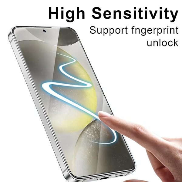 Hett 2025 Samsung A56 5G Full Coverage Härdat Glas Skärmskydd - Svart Black Svart