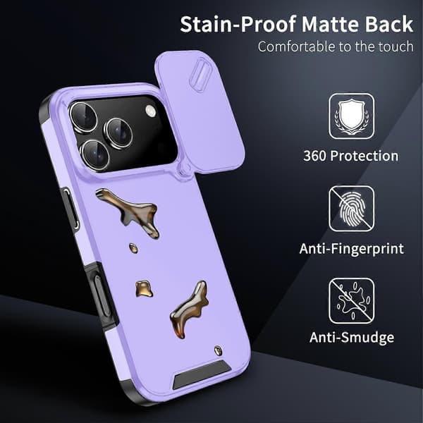 TPU + PC Telefondeksel - lingling} Purple iPhone 17 Pro