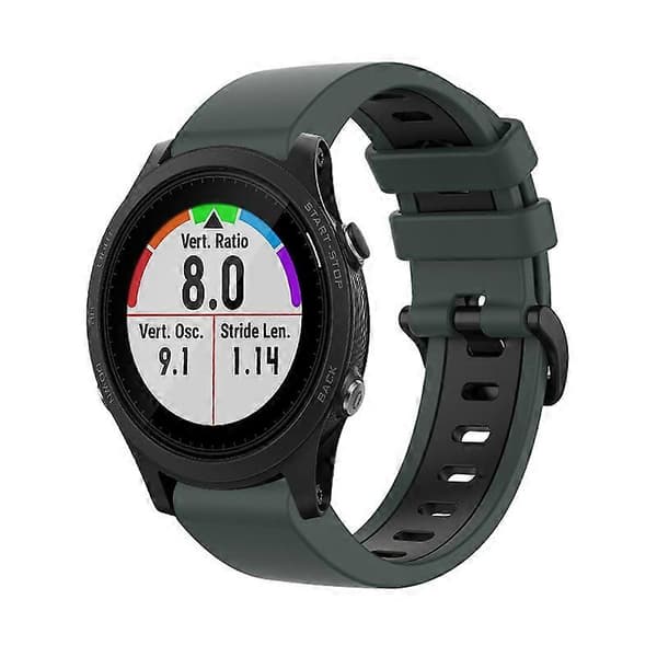Silikone Urrem Til Garmin Forerunner 935-lingling} Olive Green Black