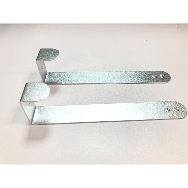 Dørkrok i aluminium Silver