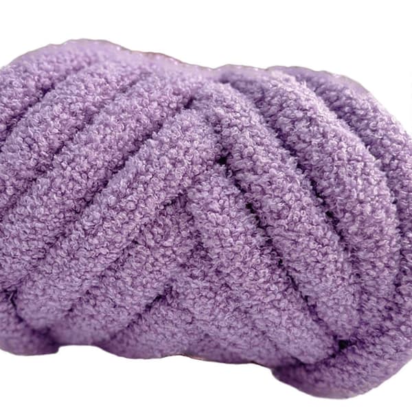 Grovt ullgarn armstickningsgarn lätt DIY handstickning tjockt garn vikt-lingling} Violet