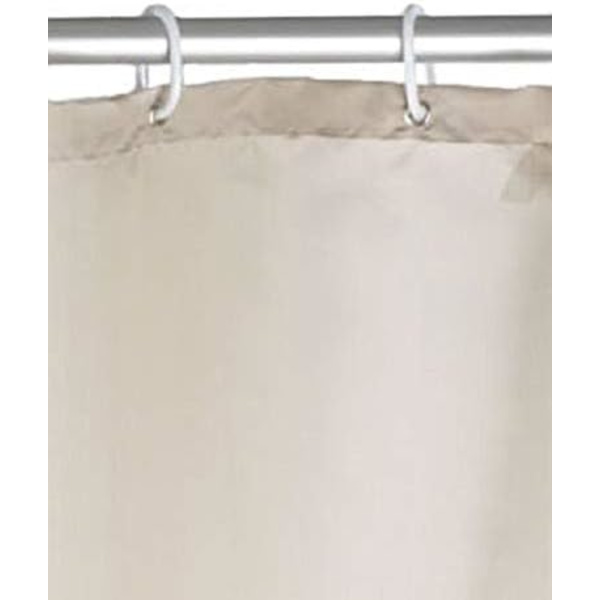 Beige antimögel duschdraperi, antimögel textil duschdraperi