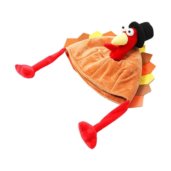 Thanksgiving Hatt Hodeplagg Nyhet Vinterferie Dekor Komfortabel Festival-lingling} Red Leg