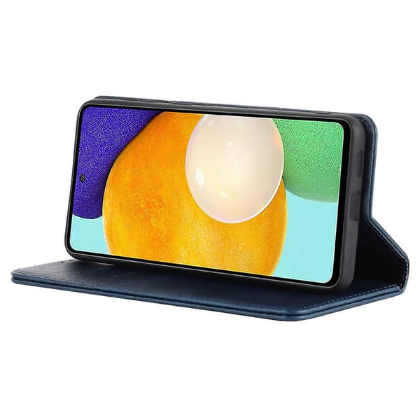 PU Läder + TPU Plånboksfodral Kompatibelt med Samsung Galaxy A53 5G, S2r Vikbart Ställ Magnetisk Auto C-lingling} Multicolor Dark Blue