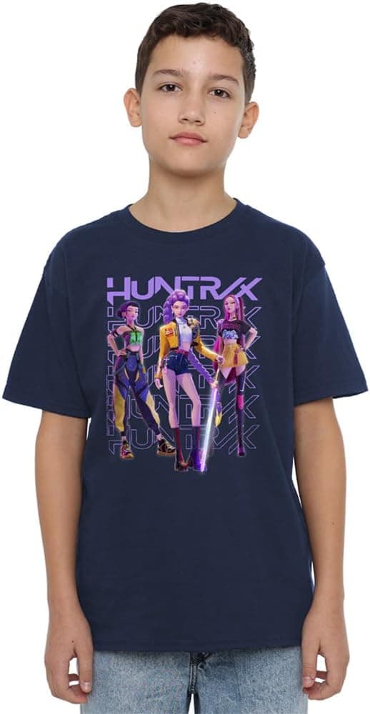 K-Pop Demon Hunter T-shirt, marineblå navy blue 90cm