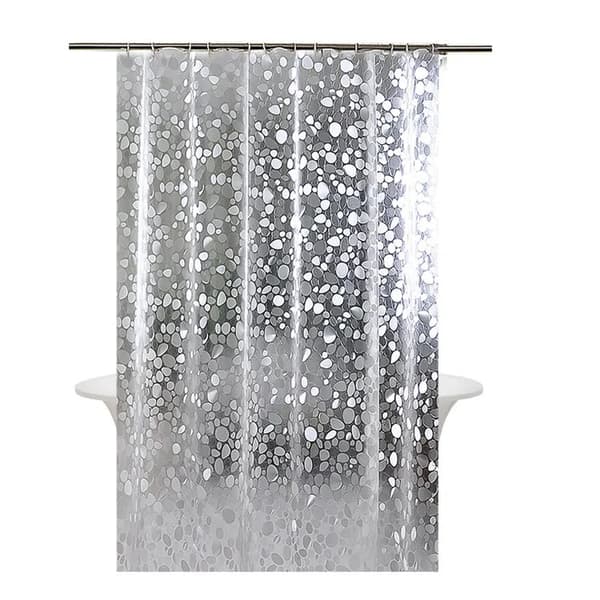 Duschdraperifoder, duschdraperi med stenmönster, duschdraperi för badrum – 1,5/1,8 x 1,8/2 meter, vattentätt. 1.5X1.8m