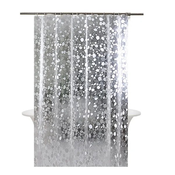 Duschdraperifoder, duschdraperi med stenmönster, duschdraperi för badrum – 1,5/1,8 x 1,8/2 meter, vattentätt. 1.8*1.8m
