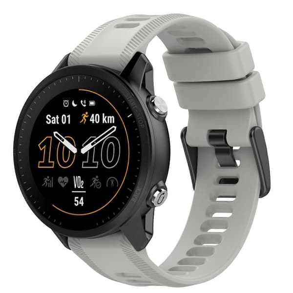 Silikoninen kellon ranneke Garmin Approach S62 -kelloon} Rock Gray