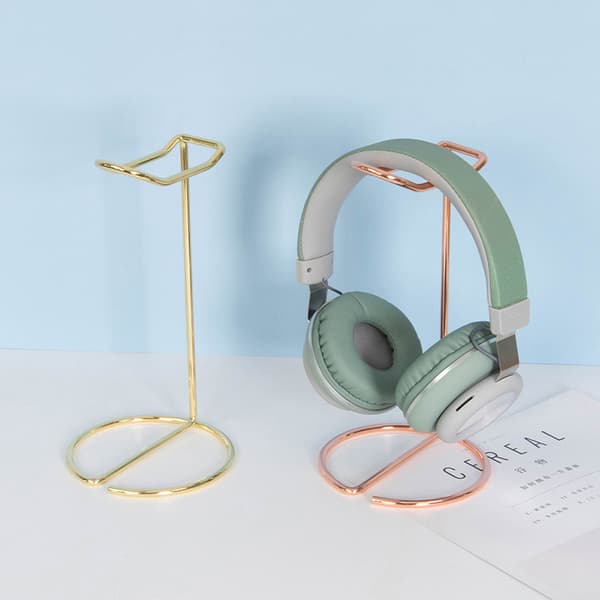 Gullfarget hodetelefonstativ Bluetooth-hodetelefonstativ Rose Gold