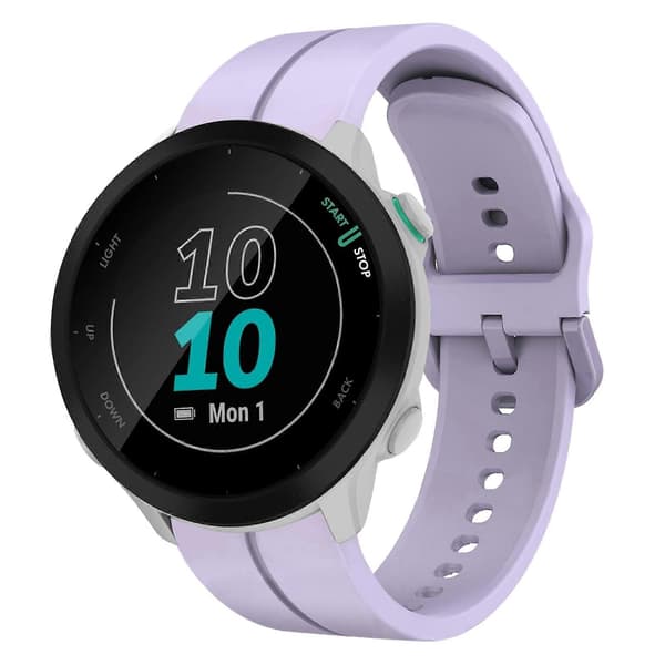 Silikoninen kellon ranneke Garmin Forerunner 55 -linglingille} Purple