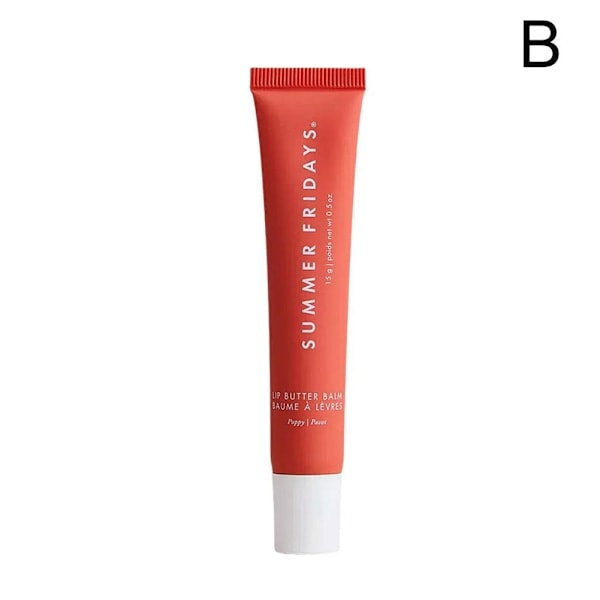 Hett 2025 Summer Fridays Lip Butter Balm Nytt med Förseglad Ask POPPY 1pcs