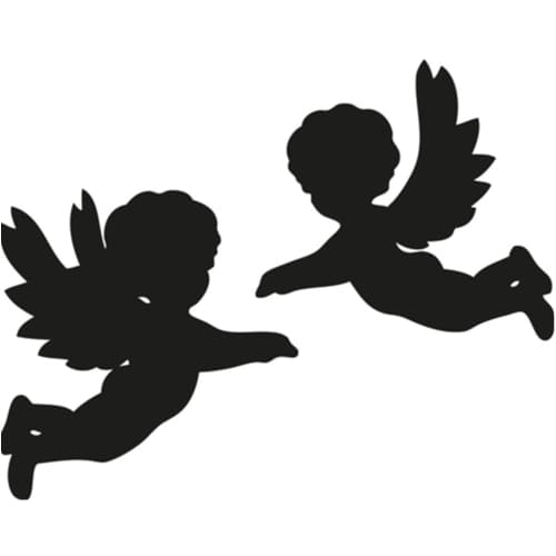 2 Ängel Väggdekaler