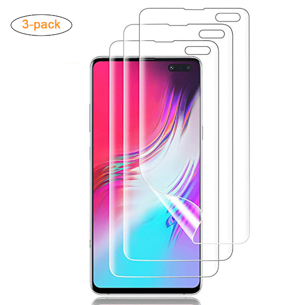 Påskrabatt! Högkvalitativt skärmskydd för Samsung Galaxy S10 5G Full Coverage Kant till Kant Bubblfritt Mjukt Skyddsfilm