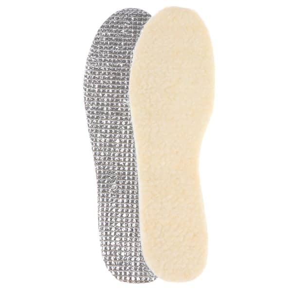 Varmt par aluminiumfolie lammsullsulor Vinter Varm Mjuk Plus Silver one size Silver Silver one size