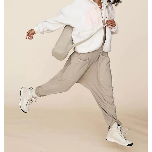 Heta 2025 Nya Free People Movement Dam Hot Shot Overall Grå Grey XS