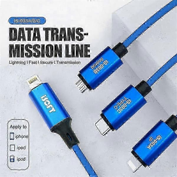 ISOFT IS-003A Lightning til Lightning-kabel for enkel dataoverføring-lingling}