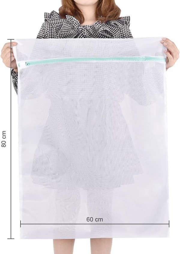 Stor tvättsäck, extra stor tvättsäck 90x110cm 2-pack