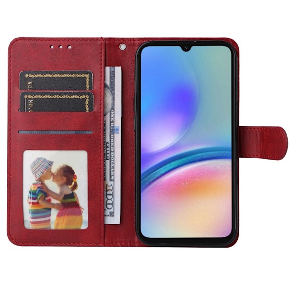 Hot 2025 Samsung A05s 4G PU Læder Wallet Case - Flere Farver Red Röd