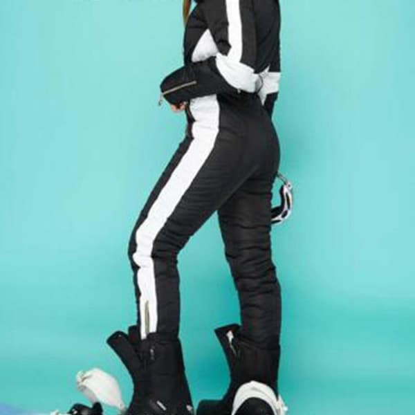 Vanntett snowboardgenser for kvinner med hette og revepels, hvit White XXL