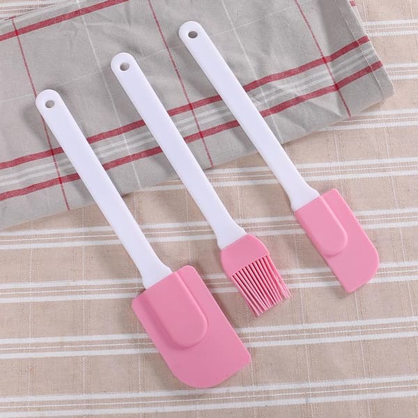 Lasta- ja sivellinsetti - 3-osainen setti pink