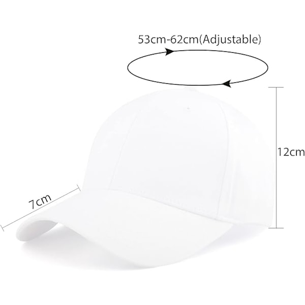 Hot 2025 Baseballcaps for menn og kvinner, justerbar bomulls caps for utendørs bruk