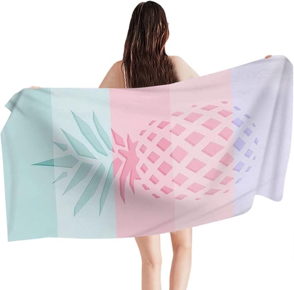 Whole Piece Sand-Proof Beach/Pool Shawl, Includes Sand-Proof Towel and Sand-Proof Bath Towel.