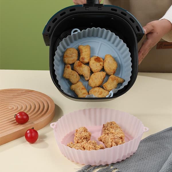 Silikon airfryer-form, bakebrett for ovn - silikon - airfryer Vit white
