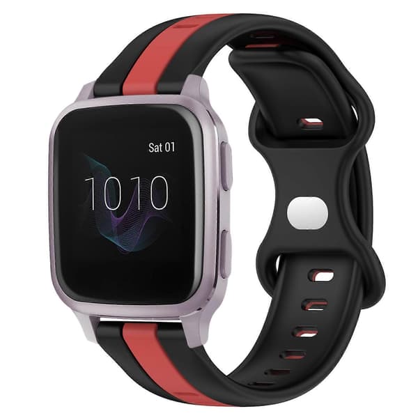 Silikone Urrem Til Garmin Venu SQ-lingling} Black Red