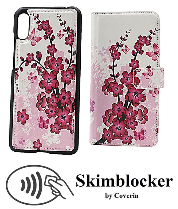 Kompatibel med Huawei Y6 magnetisk designpung
