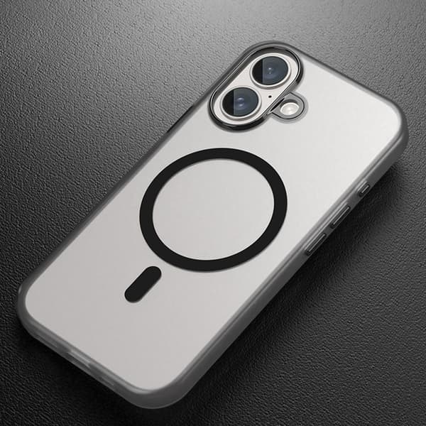Kompatibel med iPhone 16 Plus, MagSafe Skin Touch-deksel, matt rosa. 46