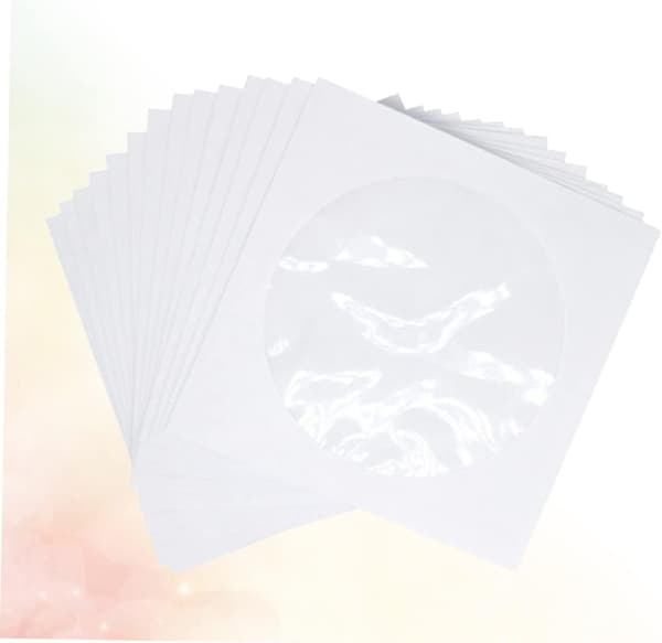 100-pack CD-fodral, transparenta CD-förvaringslådor, CD-förvaringspåsar, CD-plånböcker, CD-hållare