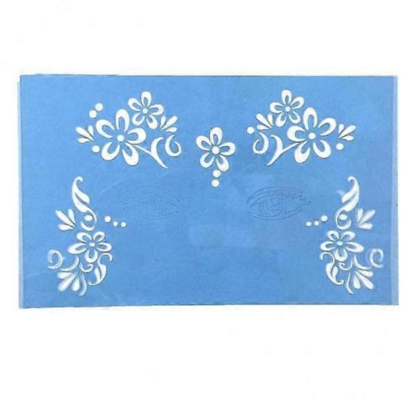 2-5-pack Återanvändbara Ansiktsmålningsschabloner Kroppsmålningsmallar 3-lingling} 4 Pcs
