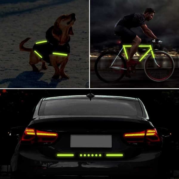 Reflextejp är perfekt för cyklar, motorcyklar och barnvagnar. Blå
