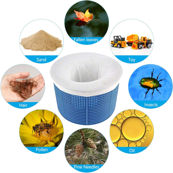Hot 2025 20 stk. Pool Skimmer Sokker Pool Filter Sok til