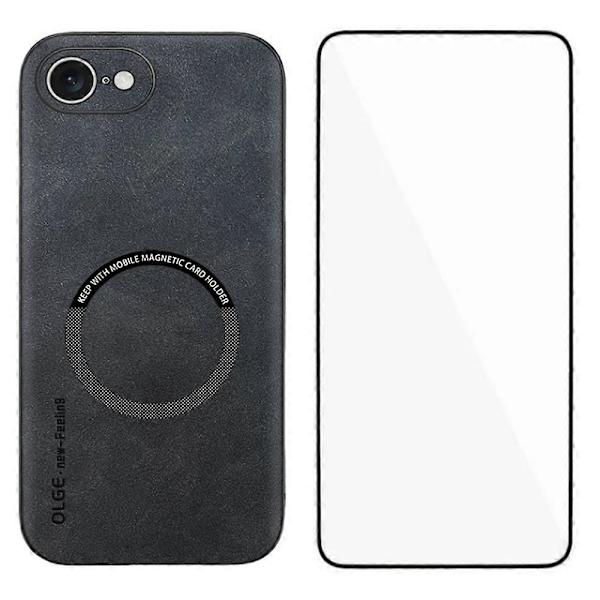 Kompatibel med iPhone 16e Telefonfodral-lingling} Multicolor Black