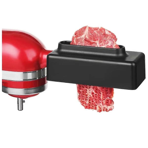 Köttmörare i rostfritt stål för köksbruk, svart