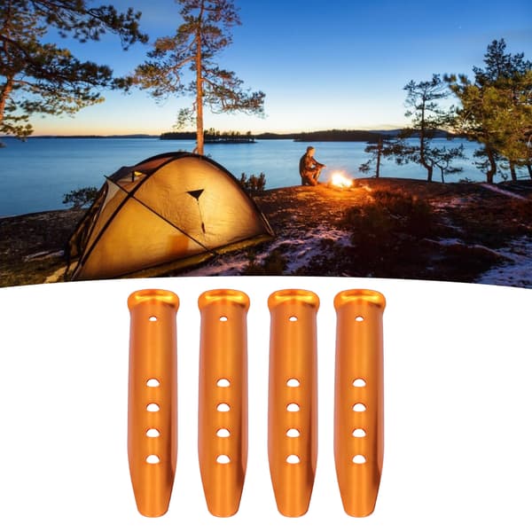 Aluminium teltpløkker, velegnet til udendørs terrasse campingtilbehør.