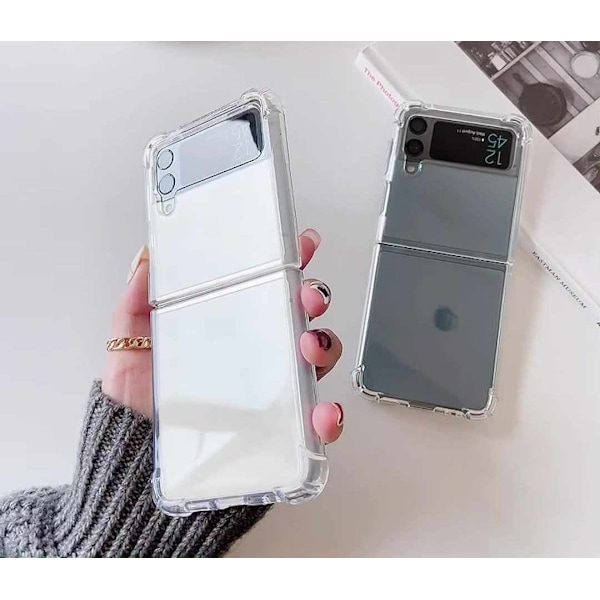 Hett 2025 Samsung Galaxy Z Flip 3 Skal - Mjukt Transparent Transparent Transparent