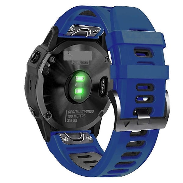 Silikone Urrem Til Garmin EPIX Gen2-lingling} Midnight Blue Black