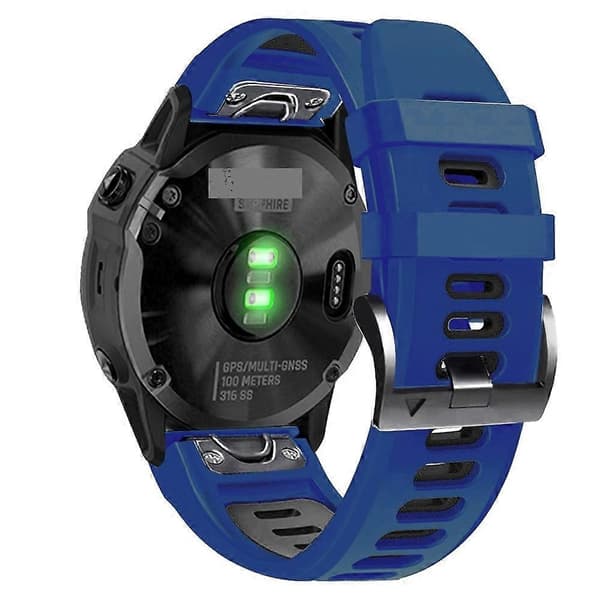 Silikonklokkereim for Garmin EPIX Gen2-lingling} Midnight Blue Black