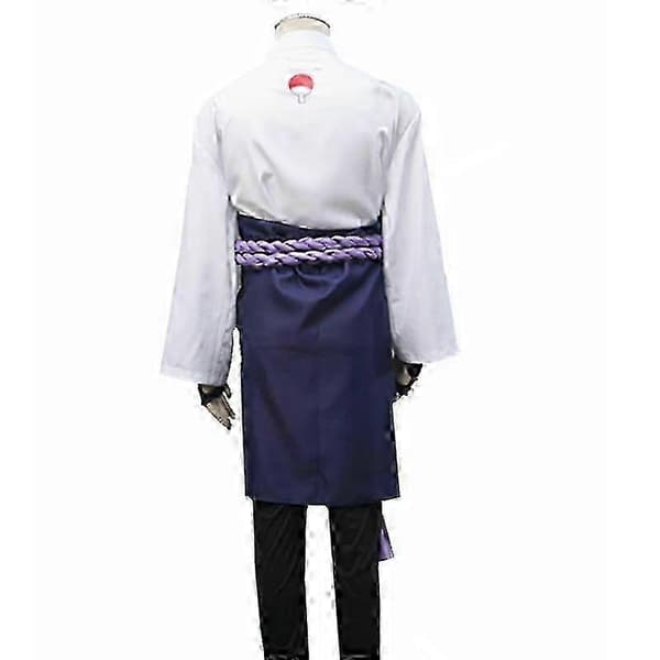 Naruto Uchiha Sasuke cosplay Halloween anime performance kostym-lingling} Zipper style L
