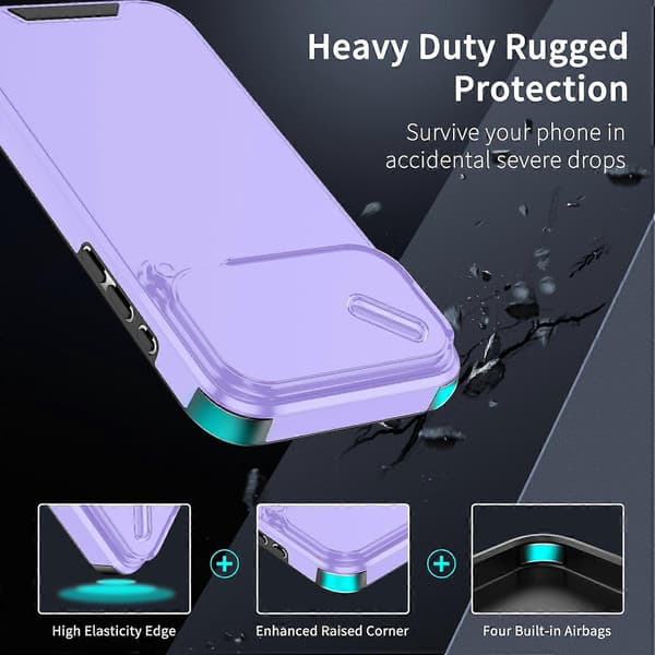 TPU + PC Telefondeksel Kompatibelt med iPhone 17 Pro-lingling} Purple iPhone 17 Pro Max