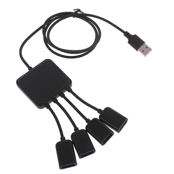USB-hub, 4-port USB 2.0-adapter, USB-utvider, 4-port USB-utvider, USB-adapter db