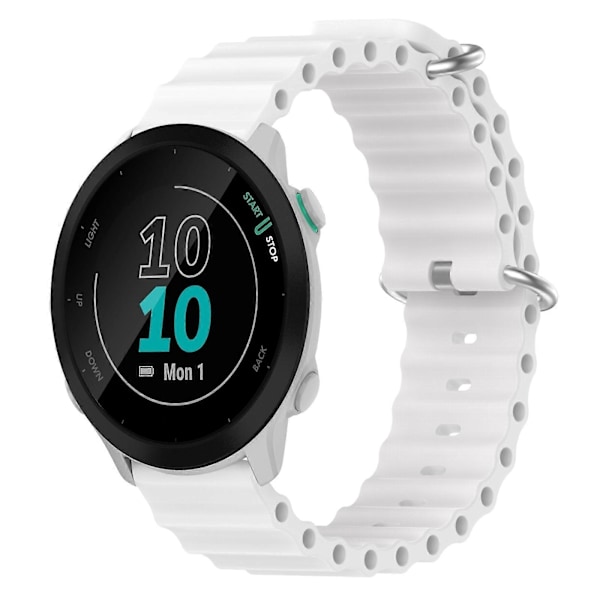 Silikoninen kellon ranneke Garmin Forerunner 55 -linglingille} White