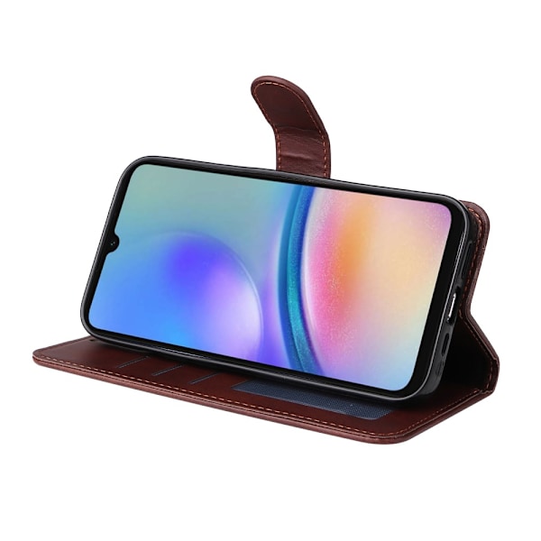 Hot 2025 Samsung A05s 4G PU Læder Wallet Case - Flere Farver Brown Brun