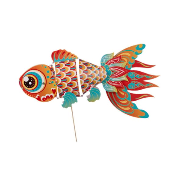 Lanternemateriale, Papirlanterne DIY Lys Koi-formet Lanternefestival-lingling} Orange
